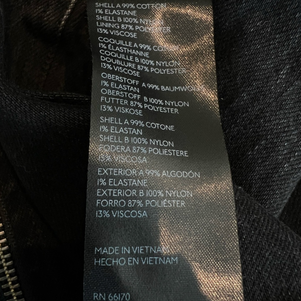 Anthropologie Puff-Sleeve Off-The-Shoulder Moto Blouse by Pilcro Small Black NWT - Picture 13 of 13